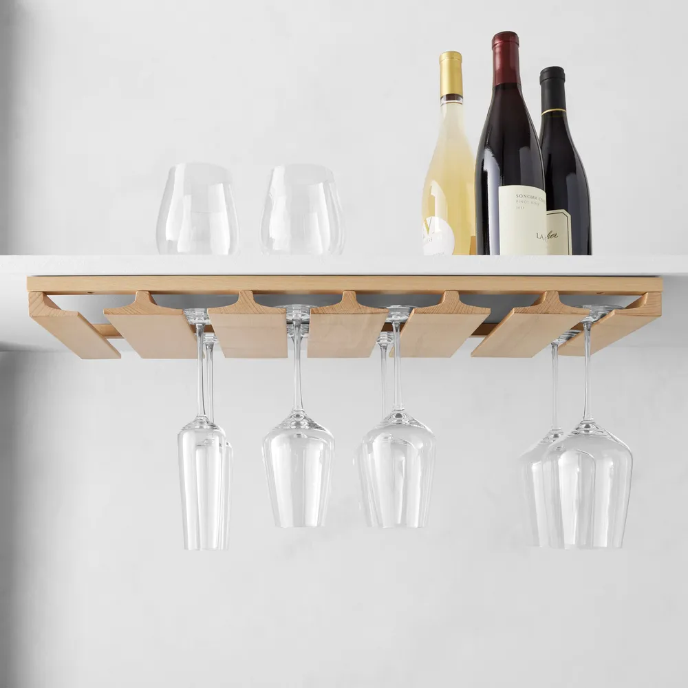 Hold Everything Under Cabinet Stemware Rack