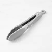 Open Kitchen by Williams Sonoma Grey Silicone 9-Inch Locking Tongs