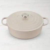 Le Creuset Signature Enameled Cast Iron Round Wide Dutch Oven, 6 3/4-Qt.