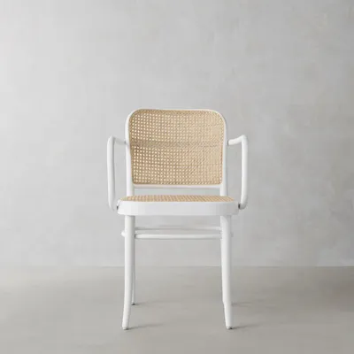Ton 811 Caned Dining Armchair