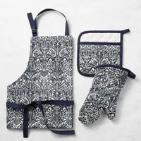 Williams Sonoma x Morris & Co. Apron, Oven Mitt & Potholder Bundle