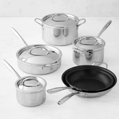 Williams Sonoma Signature Thermo-Clad™ Mixed Material 10-Piece Cookware Set