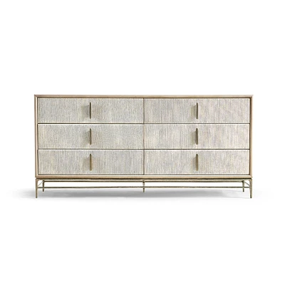 Jonathan Charles 6-Drawer Clapotis Danish Cord Double Dresser