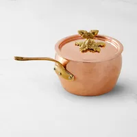 Ruffoni Historia Hammered Copper Sauce Pot with Acorn Knob, 2 1/2-Qt.