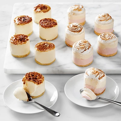 Baked Alaska & Crème Brûlée Mini Ice Cream Cakes, Set of 12