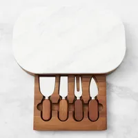 Olivewood & Marble Cheese Set