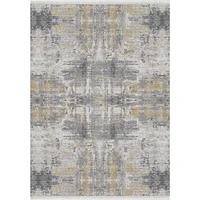 Abstract Hues Hand Knotted Rug