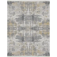 Abstract Hues Hand Knotted Rug