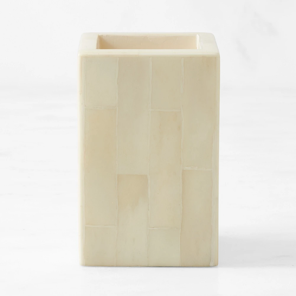 Bone Tile Bath Toothbrush Holder