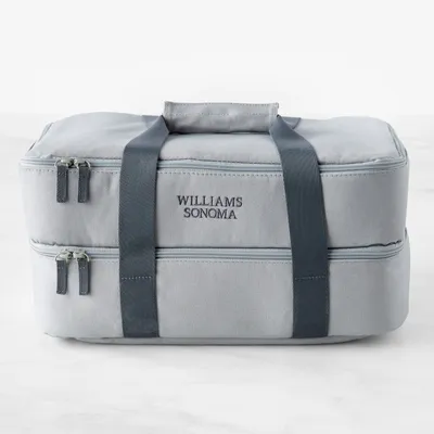 Hold Everything Insulated Dual Compartment Food Carrier