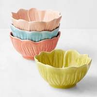 Bordallo Pinheiro Flora Small Bowls, Mixed Set of 4