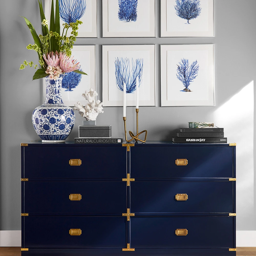 Campaign 6-Drawer Dresser