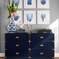 Campaign 6-Drawer Dresser, Navy