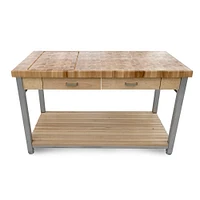 John Boos End-Grain Butcher Block Workbench, 60"