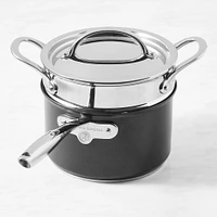 Williams Sonoma Thermo-Clad™ Nonstick Saucepan Steamer Set, 4-Qt.