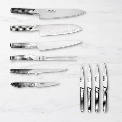 Global Classic Ultimate Prep Knives, Set of 10