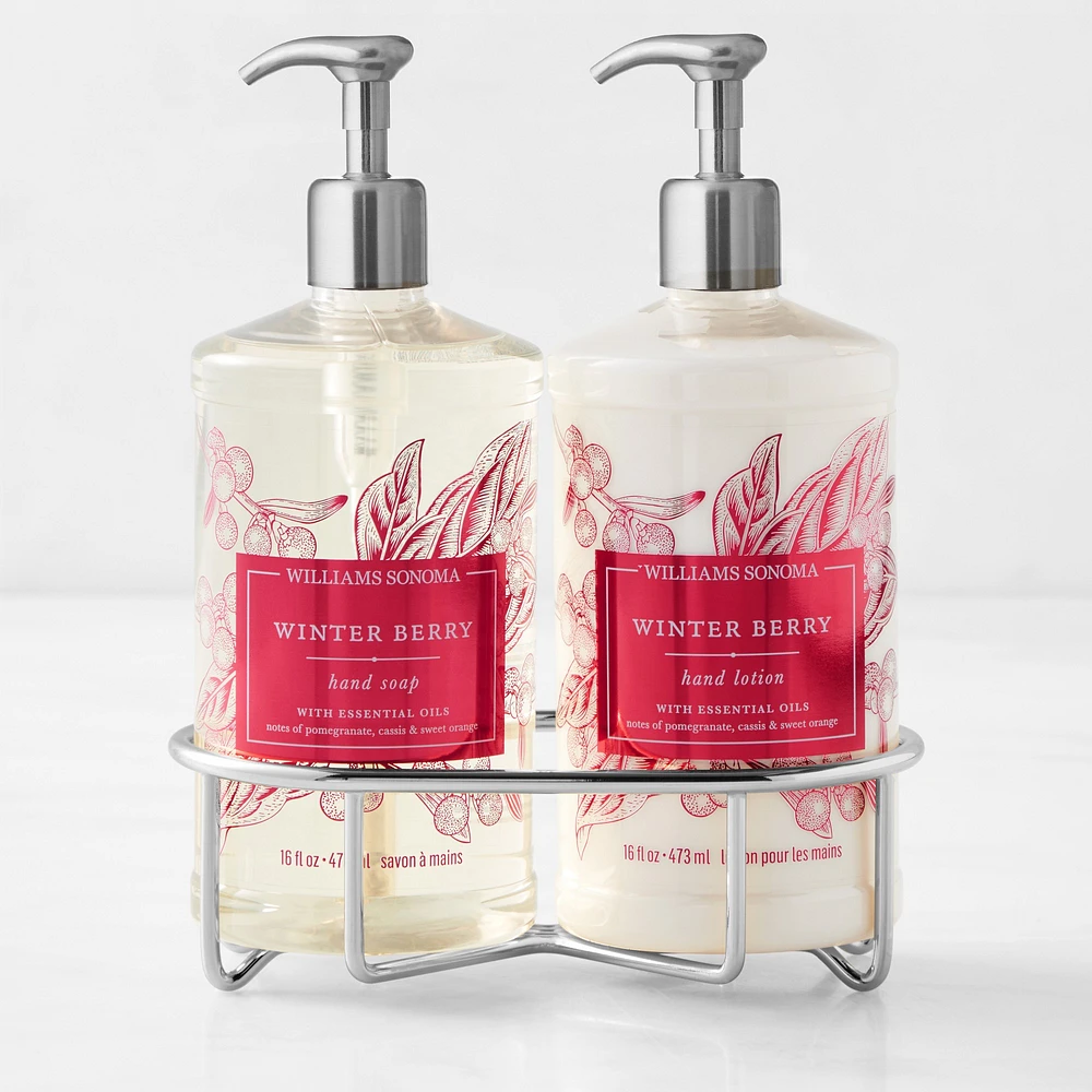 Williams Sonoma Winter Berry Soap & Lotion 3-Piece Set