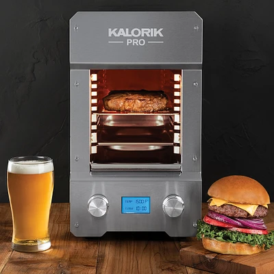 Kalorik Pro 1500 Stainless-Steel Electric Steakhouse Grill