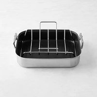 Hestan Provisions Stainless-Steel Nonstick Roaster with Rack