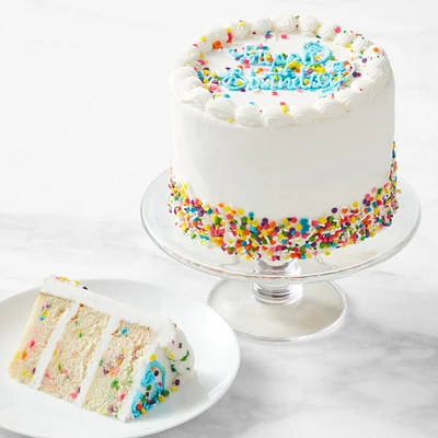 Happy Birthday Three-Layer Celebration Cake