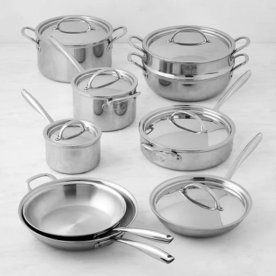 Williams Sonoma Thermo-Clad™ Stainless-Steel 15-Piece Cookware Set