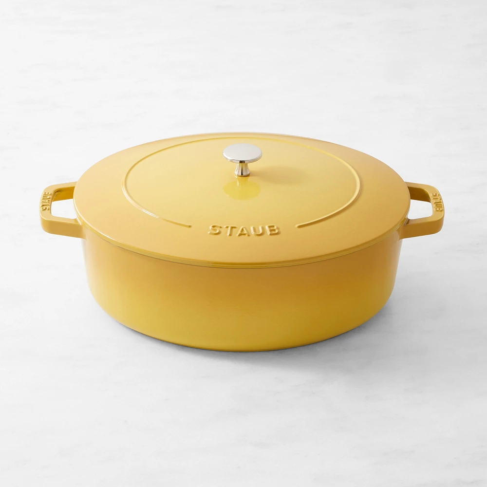 Staub Enameled Cast Iron Wide Oval Dutch Oven, 6 1/2-Qt.