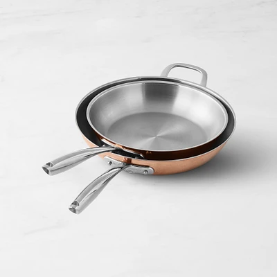 Williams Sonoma Thermo-Clad™ Copper 2-Piece Fry Pan Set