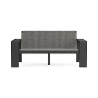 Larnaca Outdoor Slate Grey Metal x All-Weather Weave Sofa