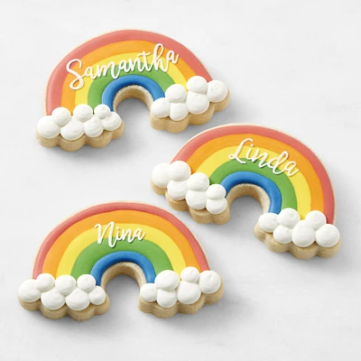 Personalized Rainbow Cookies, Set of 3