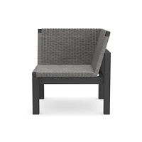 OPEN BOX: Larnaca Outdoor Slate Grey Metal x All-Weather Weave Customizable Sectional