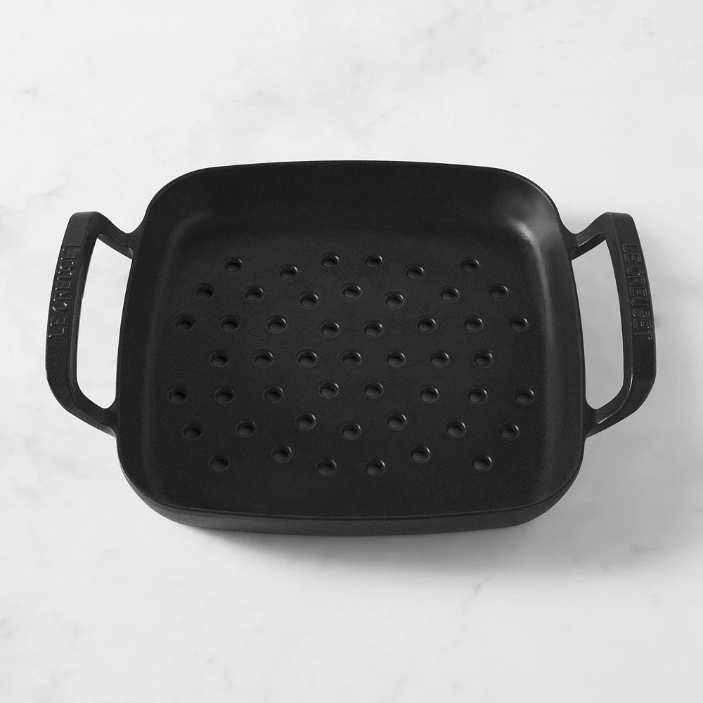 Le Creuset Alpine Outdoor Enameled Cast Iron Grill Basket, 12"