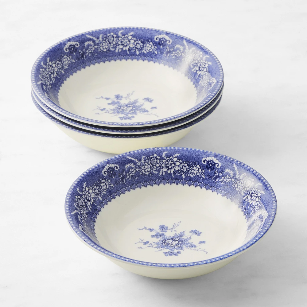 English Floral Salad Bowls, Set of 4