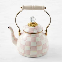 MacKenzie-Childs Rosy Check Tea Kettle