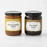 Williams Sonoma Hot Fudge & Caramel Sauce Set