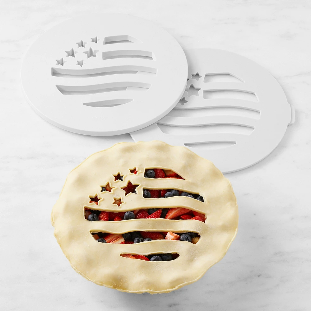 Williams Sonoma American Flag Lattice Pie Top Cutter