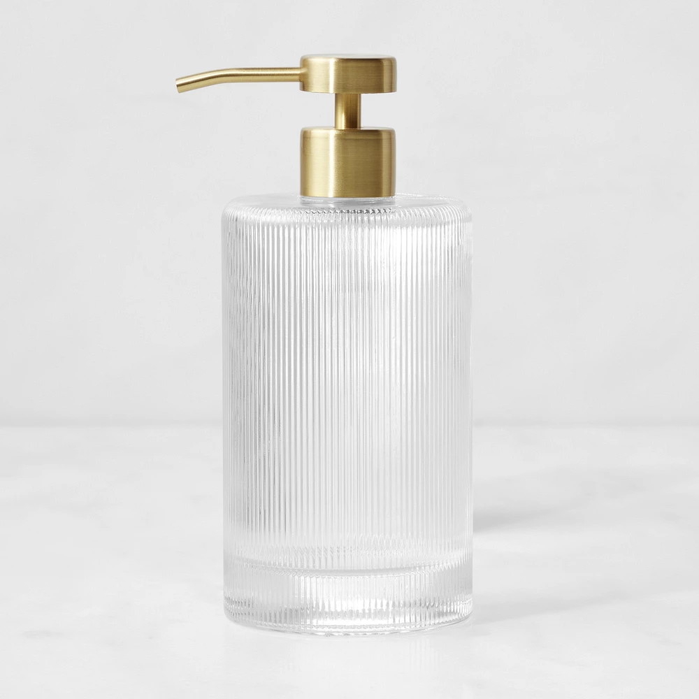 Williams Sonoma Hand Soap Dispenser Optic Glass