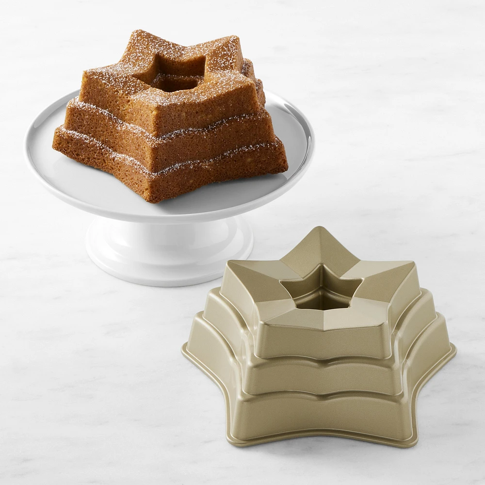 Nordic Ware Nonstick Cast Aluminum Tiered Star Bundt