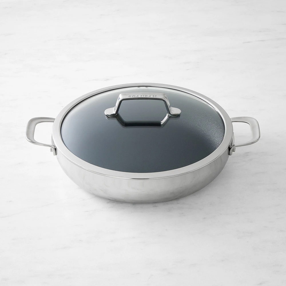 SCANPAN® TSS+ Stainless-Steel Nonstick Chef Pan with Lid, 5 1/2-Qt.