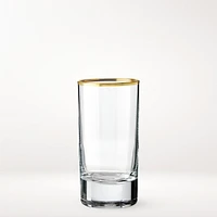 Gold Rim Shot Glasses, Set of 4