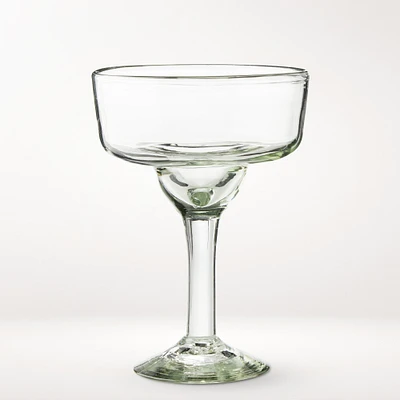 Handcrafted Recycled Glass Margarita Glasses, Set of 4