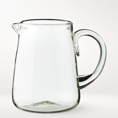 Handcrafted Recycled Glass Pitcher