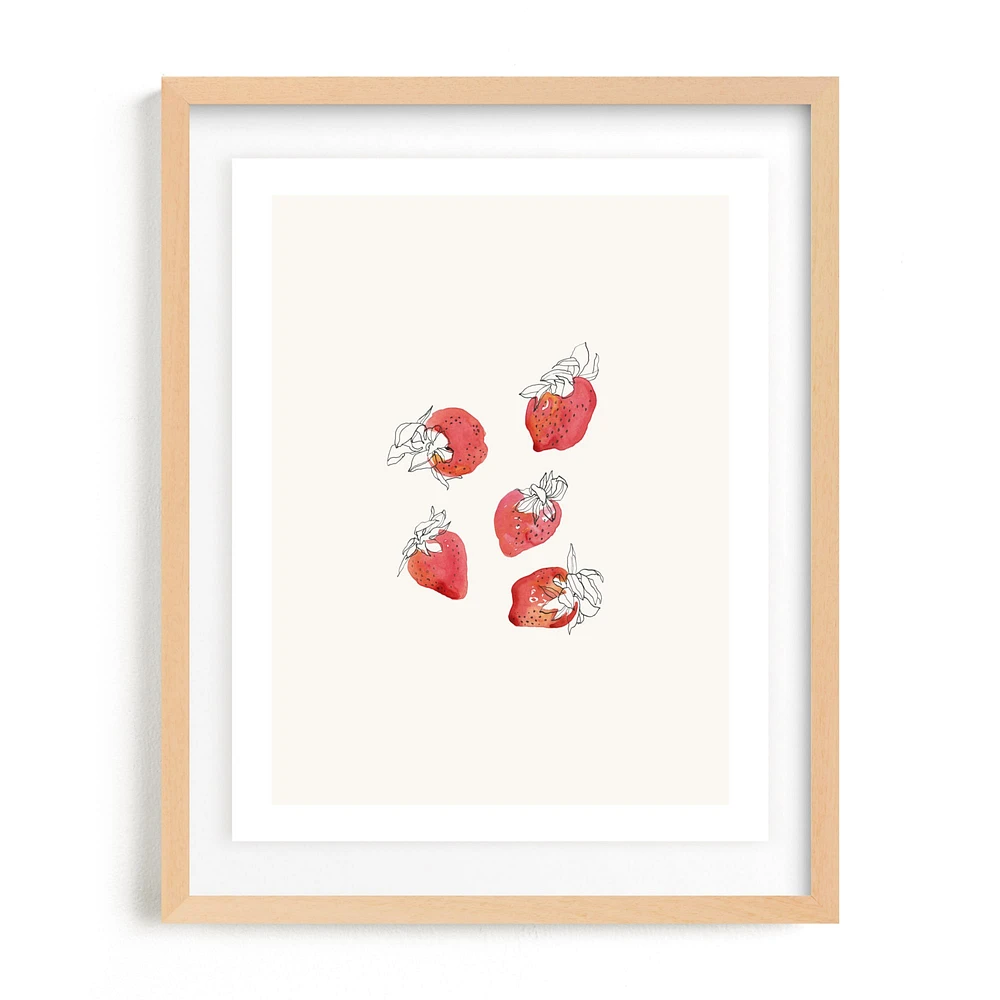 Strawberries Limited Edition Kitchen Art by Minted