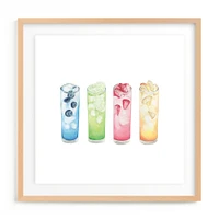 Watercolor Drinks Open Edition Kitchen Art by Minted