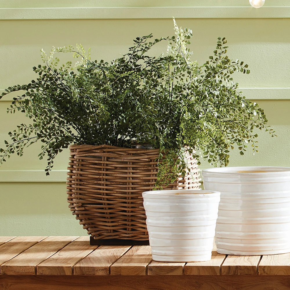 Sylvie Square Taper Basket Planter