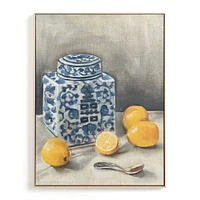 Lemon Chinoiserie Limited Kitchen Art by Minted