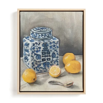 Lemon Chinoiserie Limited Kitchen Art by Minted
