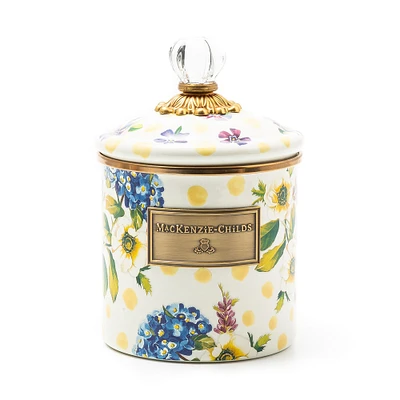 Mackenzie-Childs Wildflowers Enamel Canister