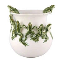 Bordallo Pinheiro Censurado Frog Dance Pot