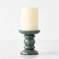 Green Marble Pillar Holder