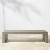 Larnaca Outdoor Grey Teak Rectangular Coffee Table